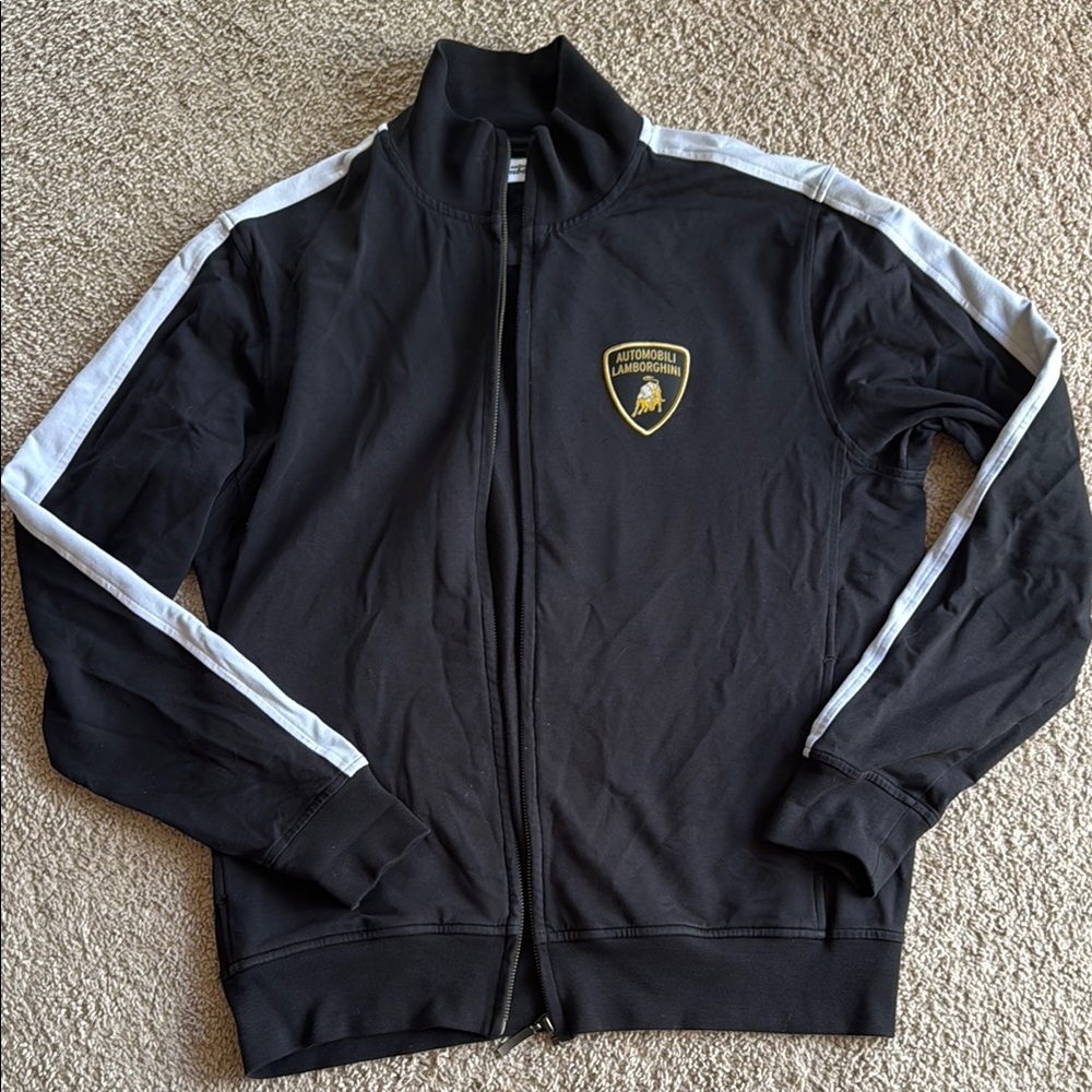 Lamborghini Black and White Track Jacket